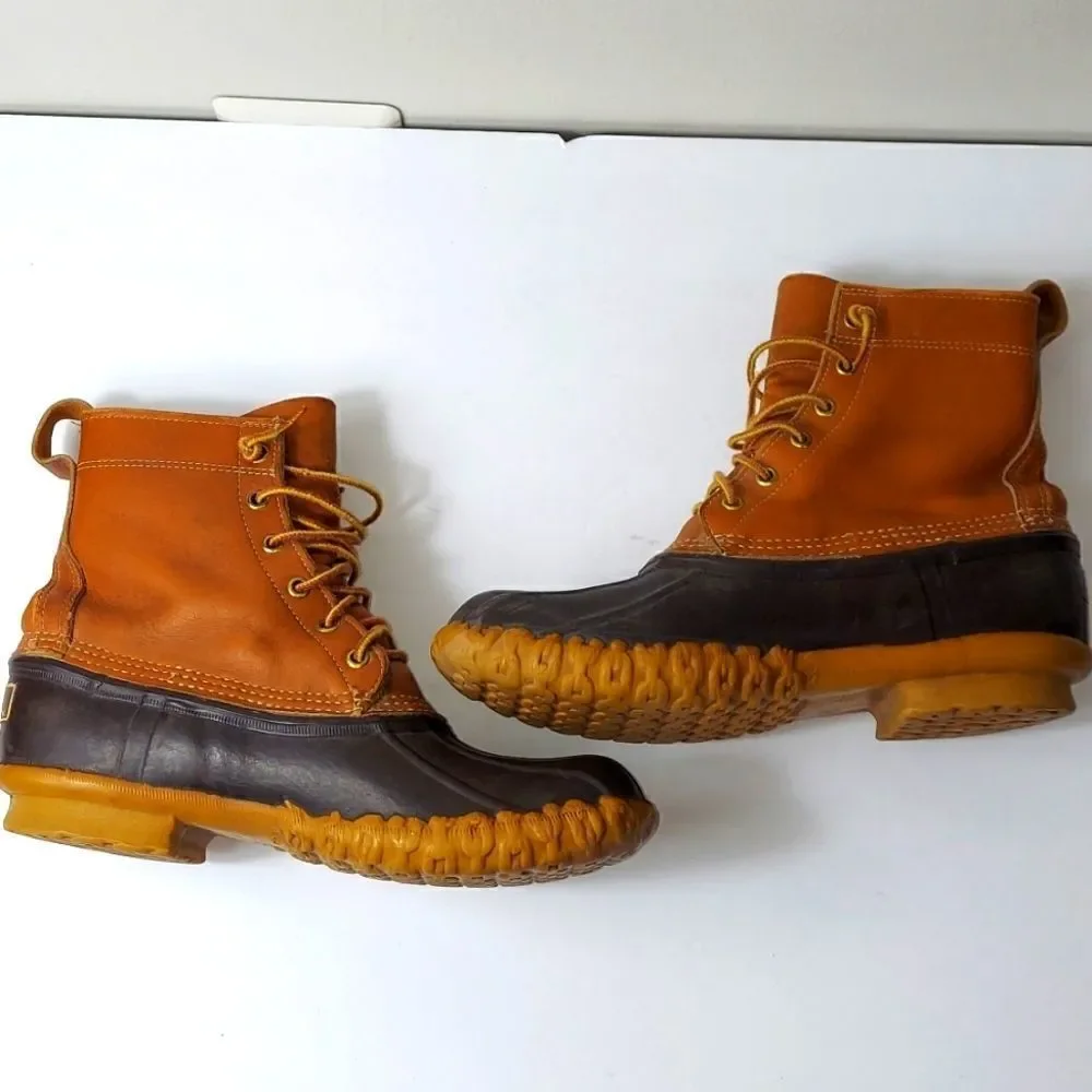 Vintage L.L.Bean Maine Hunting Bean   Duck Boots Sz 8